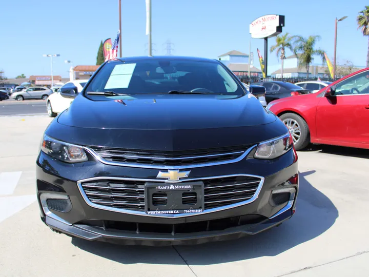 BLACK, 2017 CHEVROLET MALIBU Image 9