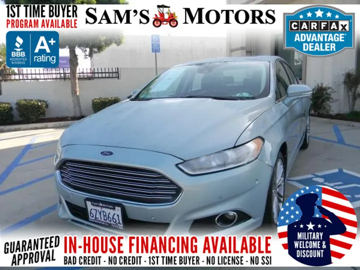GREEN, 2013 FORD FUSION Image 1