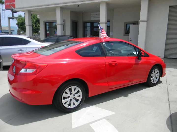 RED, 2012 HONDA CIVIC Image 8