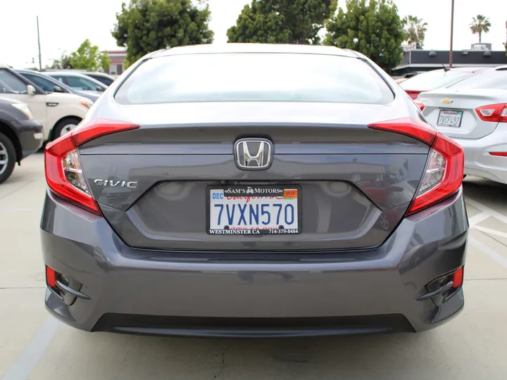 GRAY, 2016 HONDA CIVIC Image 4