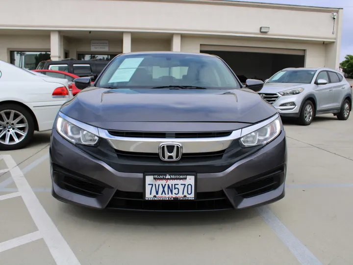 GRAY, 2016 HONDA CIVIC Image 3