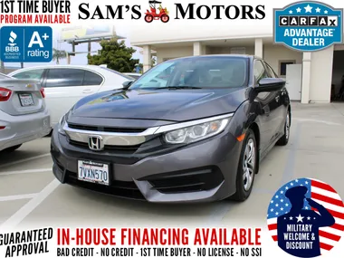 GRAY, 2016 HONDA CIVIC Image 10