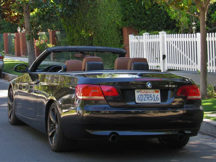 BLACK, 2008 BMW 3 SERIES Image 8