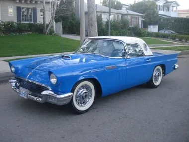 BLUE, 1957 FORD THUNDERBIRD Image 