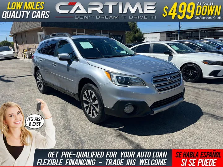 SILVER, 2017 SUBARU OUTBACK 2.5I LIMITED Image 1