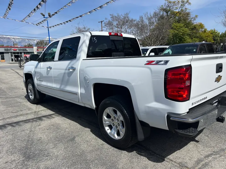 WHITE, 2015 CHEVROLET SILVERADO 1500 CREW CAB Z71 LTZ 4WD Image 18