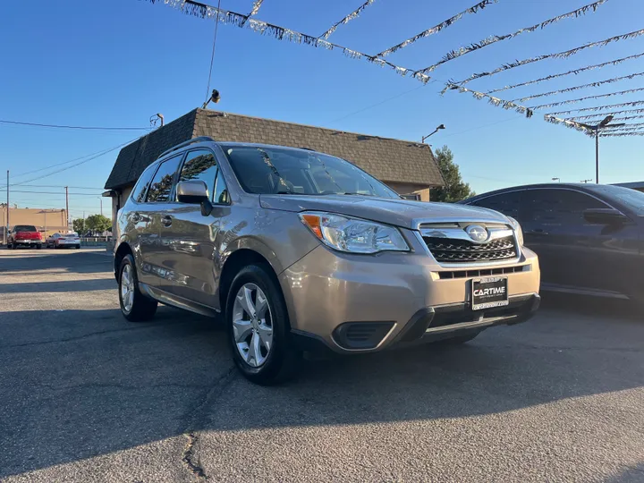 BEIGE, 2015 SUBARU FORESTER PREMIUM Image 3