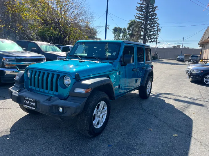 BLUE, 2020 JEEP WRANGLER UNLIMITED Image 6