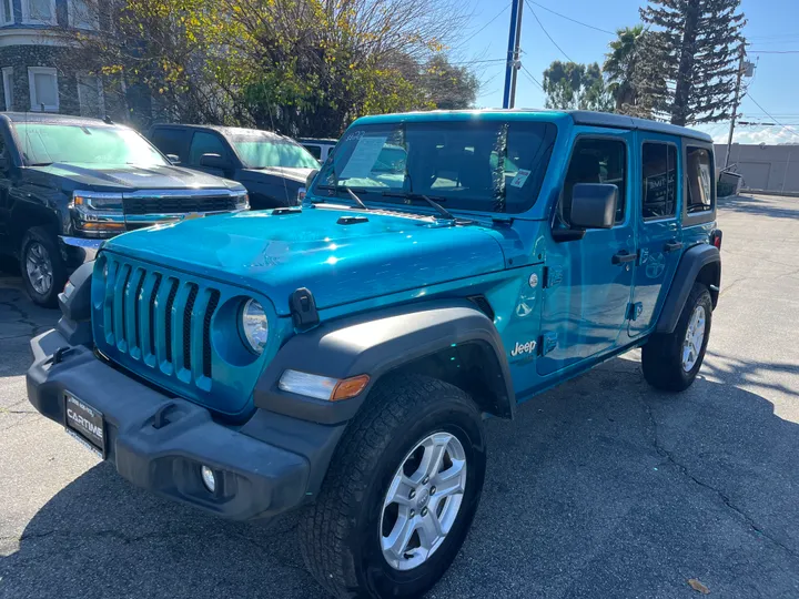 BLUE, 2020 JEEP WRANGLER UNLIMITED Image 7