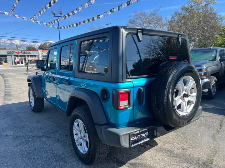 BLUE, 2020 JEEP WRANGLER UNLIMITED Image 14