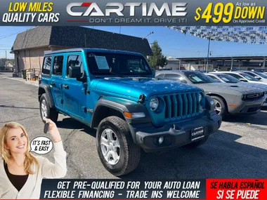 BLUE, 2020 JEEP WRANGLER UNLIMITED Image 7