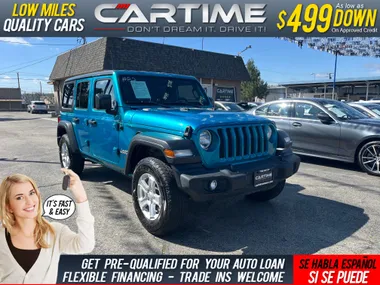 TURQUOISE, 2020 JEEP WRANGLER UNLIMITED S Image 3