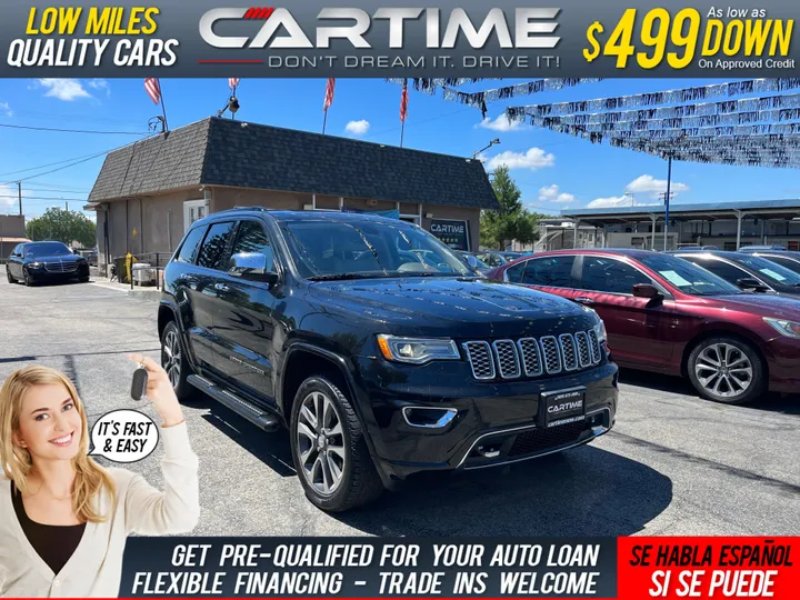 BLACK, 2017 JEEP GRAND CHEROKEE Image 1