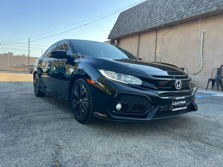 BLACK, 2018 HONDA CIVIC Image 4