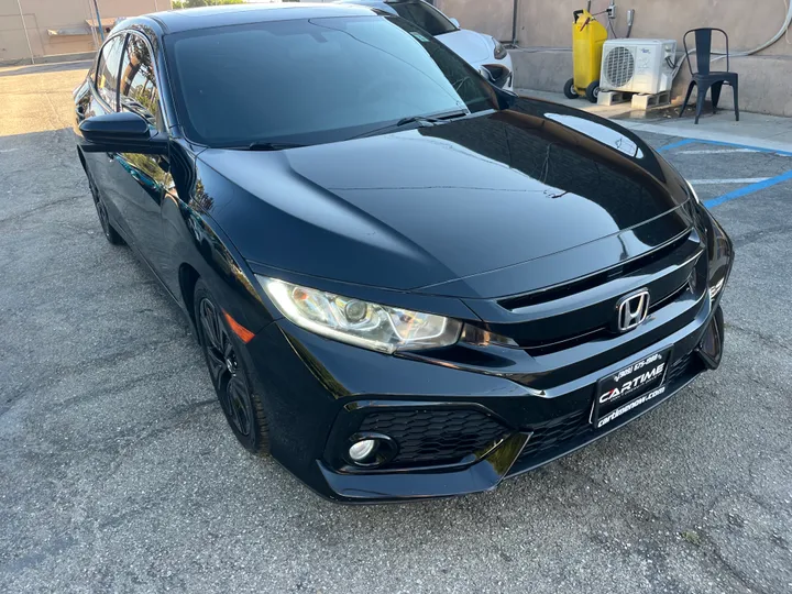 BLACK, 2018 HONDA CIVIC Image 5