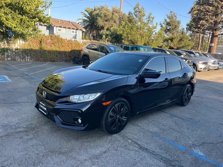 BLACK, 2018 HONDA CIVIC Image 6