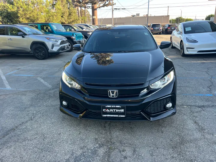 BLACK, 2018 HONDA CIVIC Image 8