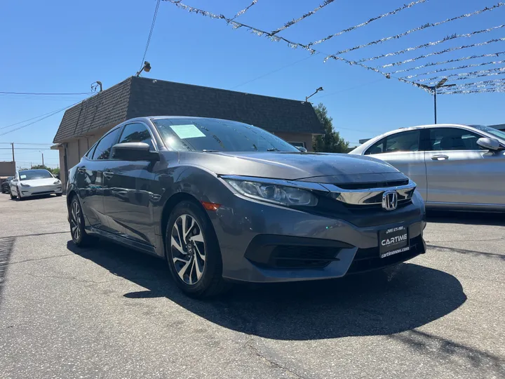 GRAY, 2017 HONDA CIVIC Image 3