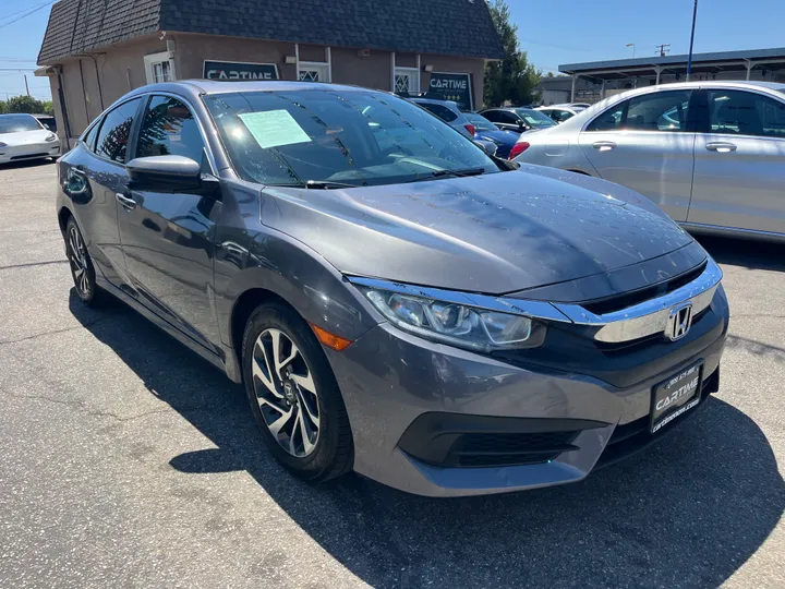 GRAY, 2017 HONDA CIVIC Image 4