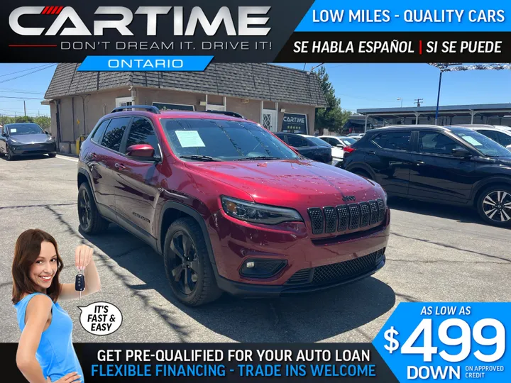 BURGUNDY, 2019 JEEP CHEROKEE Image 1
