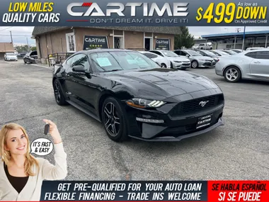 BLACK, 2021 FORD MUSTANG Image 2