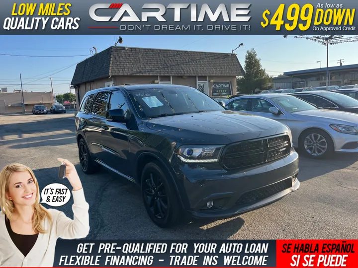 GRAY, 2018 DODGE DURANGO GT BLACKTOP Image 1