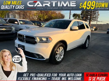 WHITE, 2020 DODGE DURANGO SXT Image 