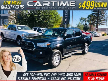 BLACK, 2019 TOYOTA TACOMA DOUBLE CAB SR5 Image 3