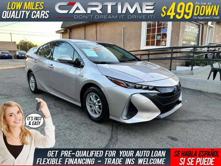 SILVER, 2019 TOYOTA PRIUS PRIME Image 1