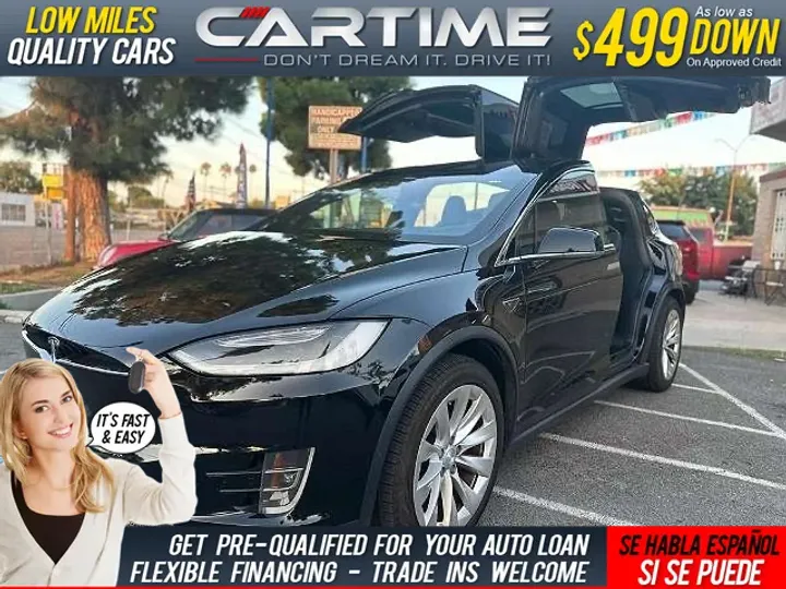 BLACK, 2016 TESLA MODEL X P90D SIGNATURE AWD Image 1