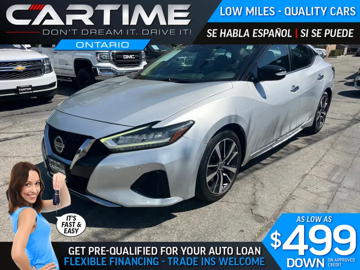 SILVER, 2019 NISSAN MAXIMA Image 1