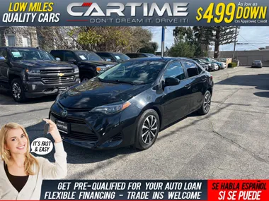 BLACK, 2018 TOYOTA COROLLA Image 1