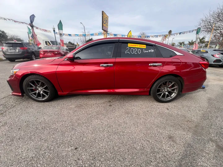 RED, 2020 HONDA ACCORD Image 3
