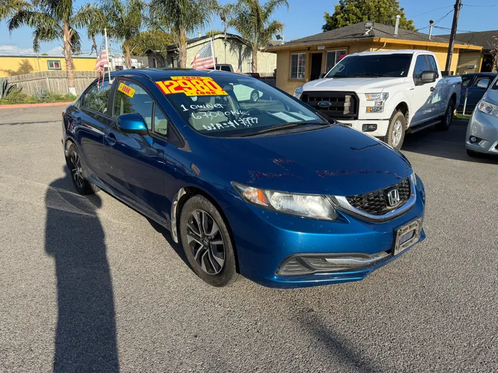BLUE, 2013 HONDA CIVIC Image 1