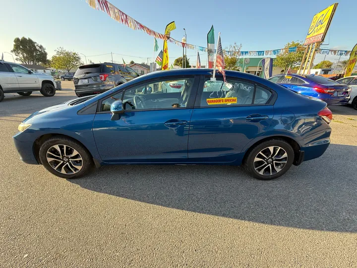 BLUE, 2013 HONDA CIVIC Image 3
