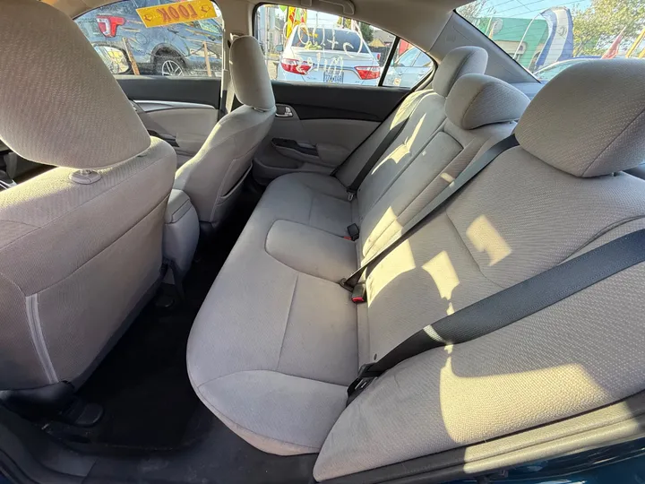 BLUE, 2013 HONDA CIVIC Image 11