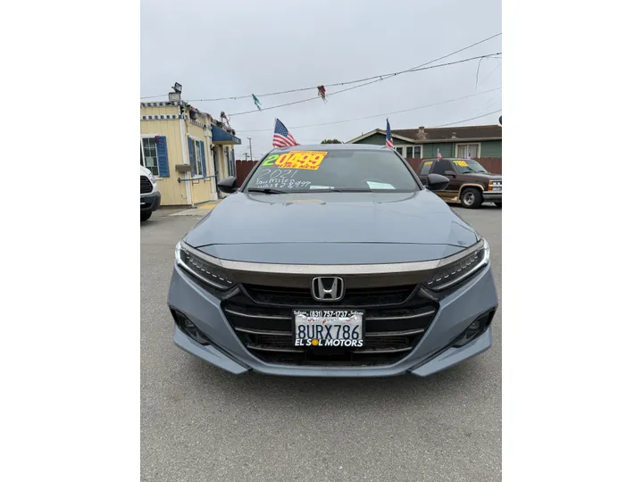 GRAY, 2021 HONDA ACCORD Image 2