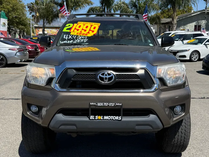GRAY, 2013 TOYOTA TACOMA DOUBLE CAB Image 2