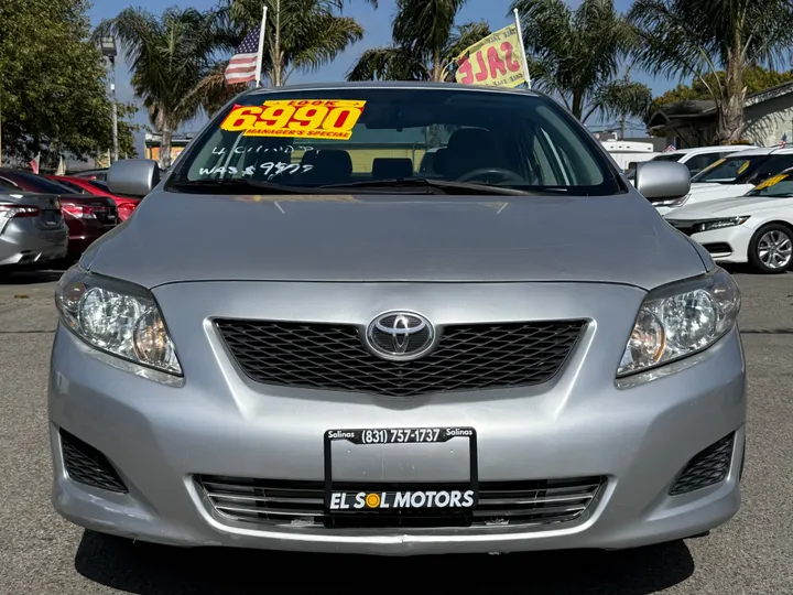 SILVER, 2010 TOYOTA COROLLA Image 2