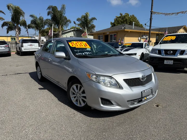 SILVER, 2010 TOYOTA COROLLA Image 1