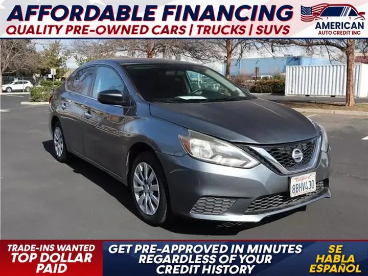 GRAY, 2017 NISSAN SENTRA Image 1