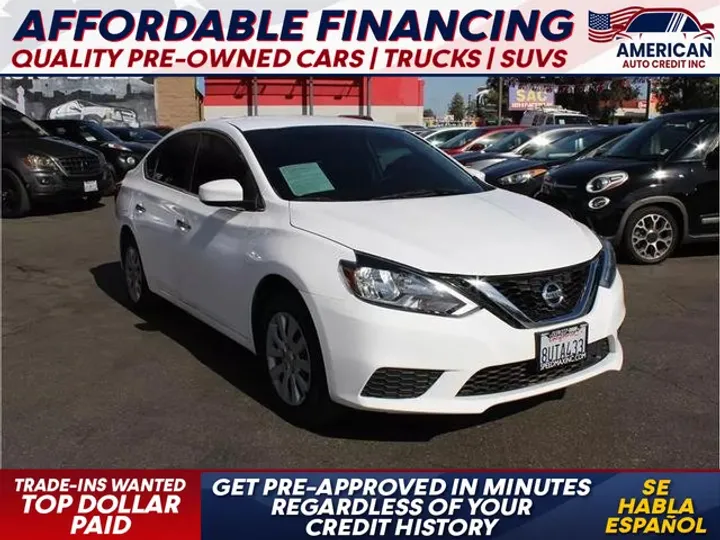 WHITE, 2019 NISSAN SENTRA Image 1