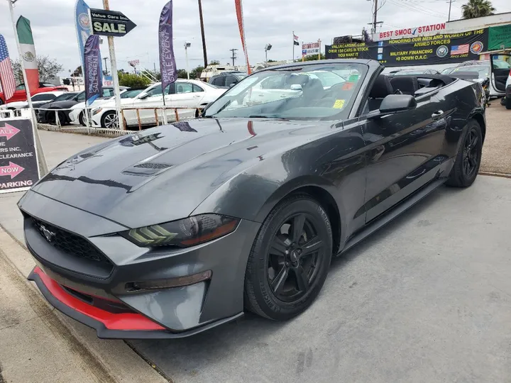 GRAY, 2019 FORD MUSTANG Image 2