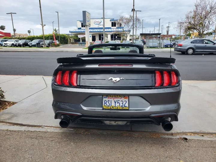 GRAY, 2019 FORD MUSTANG Image 6