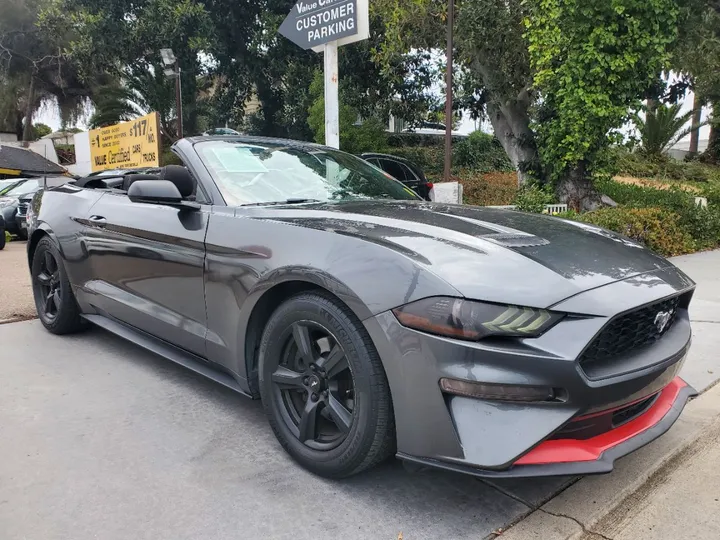 GRAY, 2019 FORD MUSTANG Image 9