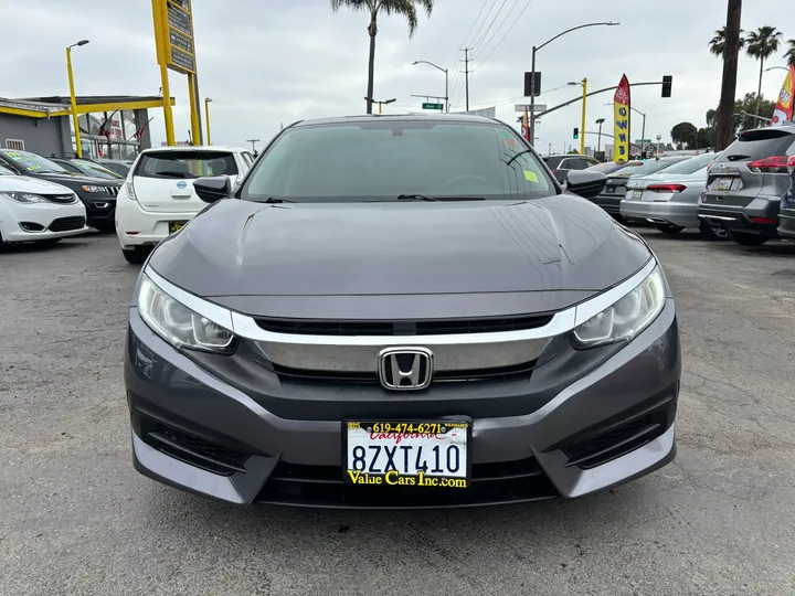 GRAY, 2017 HONDA CIVIC Image 2