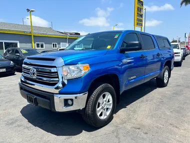 BLUE, 2016 TOYOTA TUNDRA CREWMAX Image 12