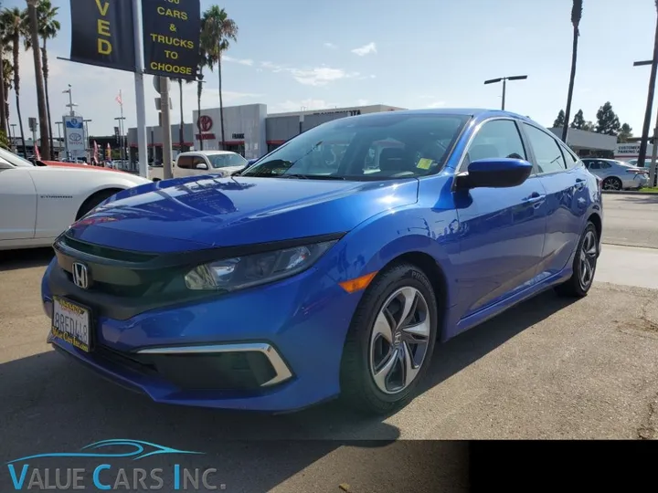 BLUE, 2020 HONDA CIVIC Image 1