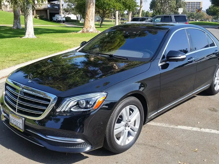 BLACK, 2018 MERCEDES-BENZ S-CLASS Image 2