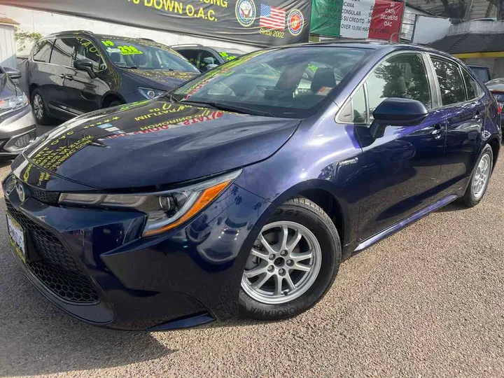 BLUE, 2020 TOYOTA COROLLA HYBRID Image 4